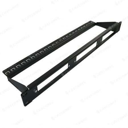 Vereenvoudigd 1U 19 LGX-formaat glasvezelpatchpaneel met kabelbeheer aan de achterkant - 2